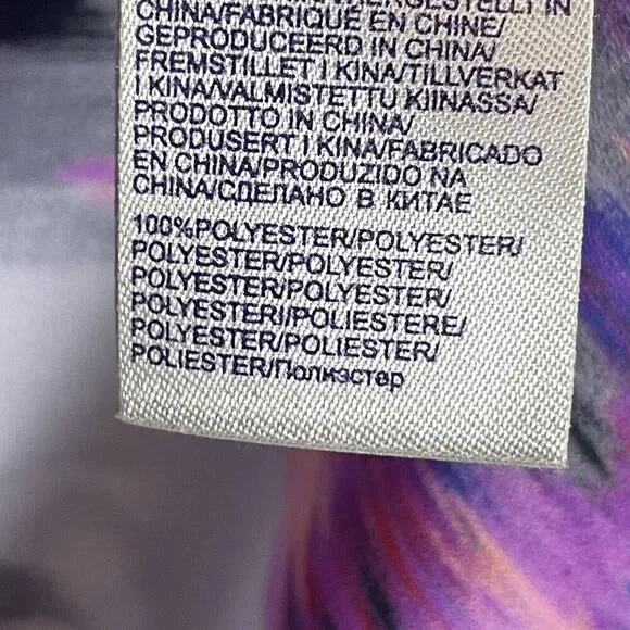 NYDJ Not Your Daughters Jeans Shirt Women's size S Gray Pink Black Blouse - Picture 5 of 6